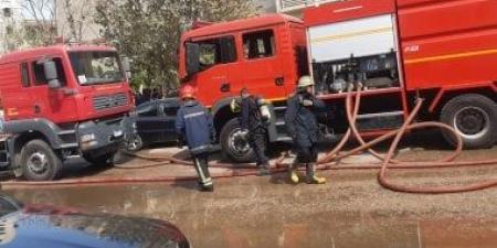 حريق في مخزن خردة بمنطقة أبو سمران الشرقية