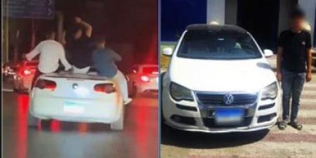 الداخلية تضبط المتهم بالاستعراض بسيارة بموكب زفاف.. فيديو