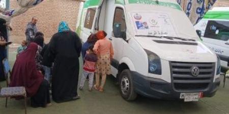 تطوير الميدان الإبراهيمى والكشف على 985 حالة بقافلة مجانية بقرية سيدي سالم بكفر الشيخ