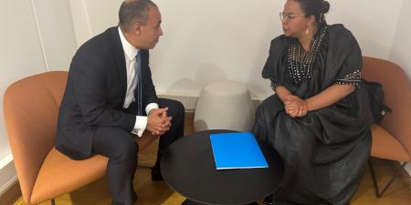 وزير
الخارجية
والهجرة
يلتقى
مع
وزيرة
الخارجية
بجمهورية
الكونجو - تكنو بلس