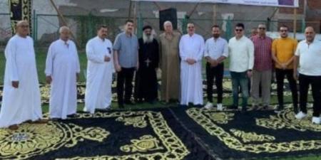 القمص إيليا يهنئ المسلمين بعيد الأضحى من ساحة الصلاة بالقنايات شرقية - تكنو بلس