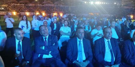 وزيرا الشباب والرياضة والشئون النيابية ومحافظ الإسكندرية يشاركون فى مؤتمر شباب الدلتا باستاد الإسكندرية.. صور