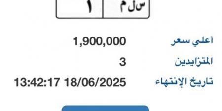بـ
مليون
و900
ألف..
بوابة
مرور
مصر
الإلكترونية
تطرح
لوحة
مميزة  - تكنو بلس