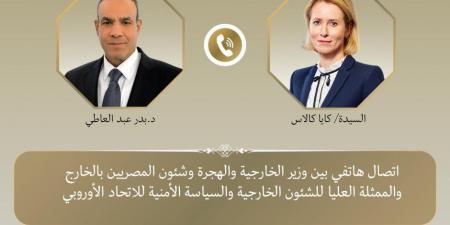 اتصال هاتفى بين وزير الخارجية والهجرة والممثلة العليا للشئون الخارجية والسياسة الأمنية للاتحاد الأوروبي - تكنو بلس