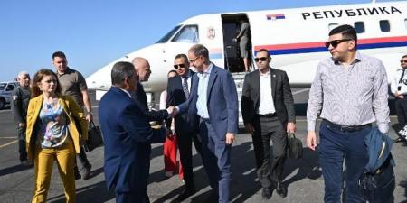 محافظ
جنوب
سيناء
يستقبل
رئيس
وزراء
صربيا
بمطار
شرم
الشيخ..
صور - تكنو بلس