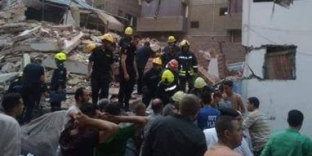 النيابة تصرح بدفن ضحايا حادث عقار حدائق القبة المنهار وتستمع للمصابين