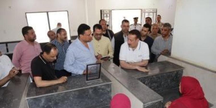 محافظ المنوفية يتفقد توسعات محطة صرف صحى أشمون