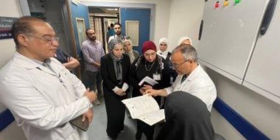 وفد هيئة الاعتماد يختتم جولاته بزيارة مستشفى نخل استعدادًا للتأمين الصحى الشامل