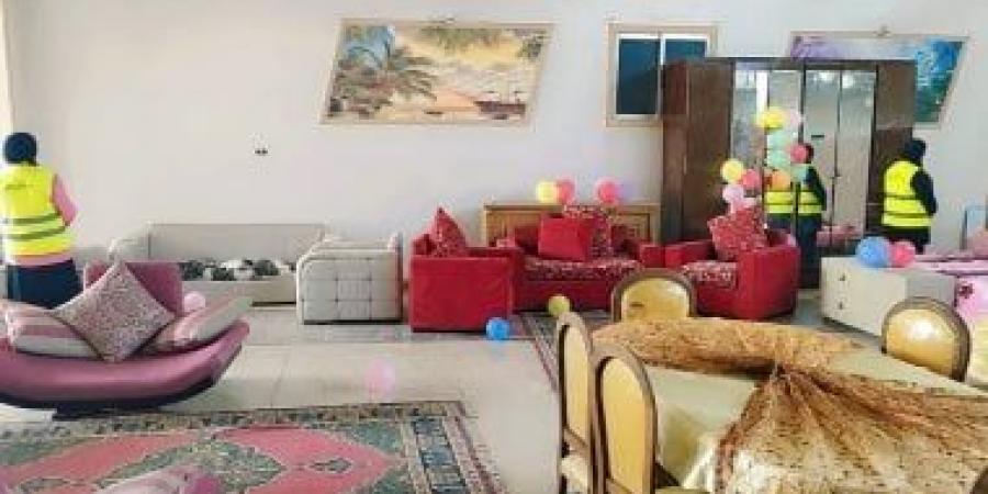 معرض أثاث مجاني للأسر الأولى بالرعاية بقرية جصفا بميت غمر