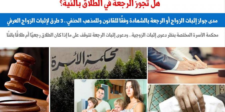 مدى جواز اثبات الزواج أو الرجعة بالشهادة وفقاً للقانون وللمذهب الحنفى.. برلمانى