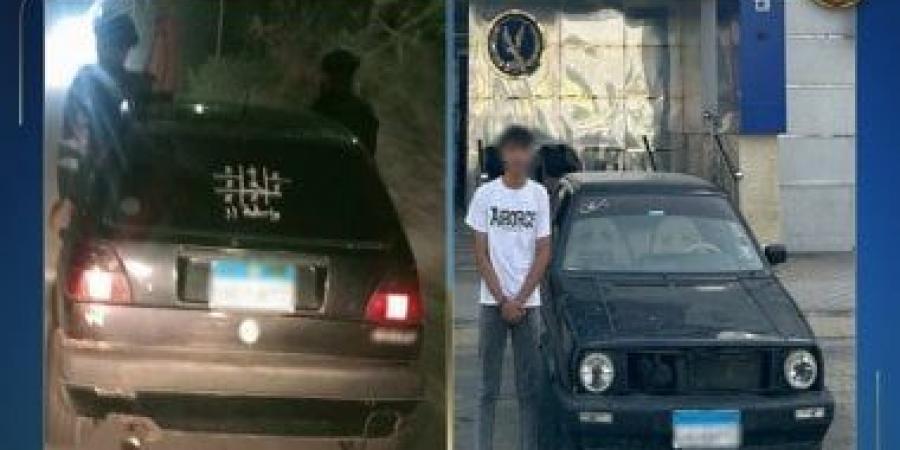 كنا بنهزر.. ضبط المتهمين بالجلوس خارج نافذة سيارة أثناء سيرها (فيديو)