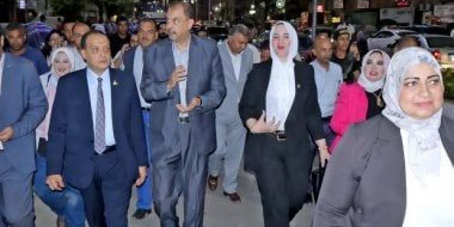 محافظ سوهاج يتفقد شارع (أسيوط سوهاج) بعد انتهاء أعمال التطوير والتجميل